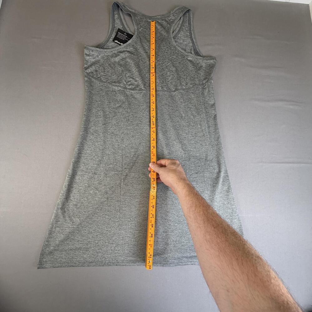 Eddie Bauer WR Resolution Tank Dress Womens M Gray FreeDry Stretch Athleisure - Picture 7 of 11